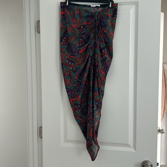 Veronica Beard Ari Floral Print Skirt - Picture 5 of 6